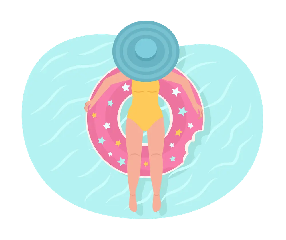 woman-floating-on-rubber-doughnut