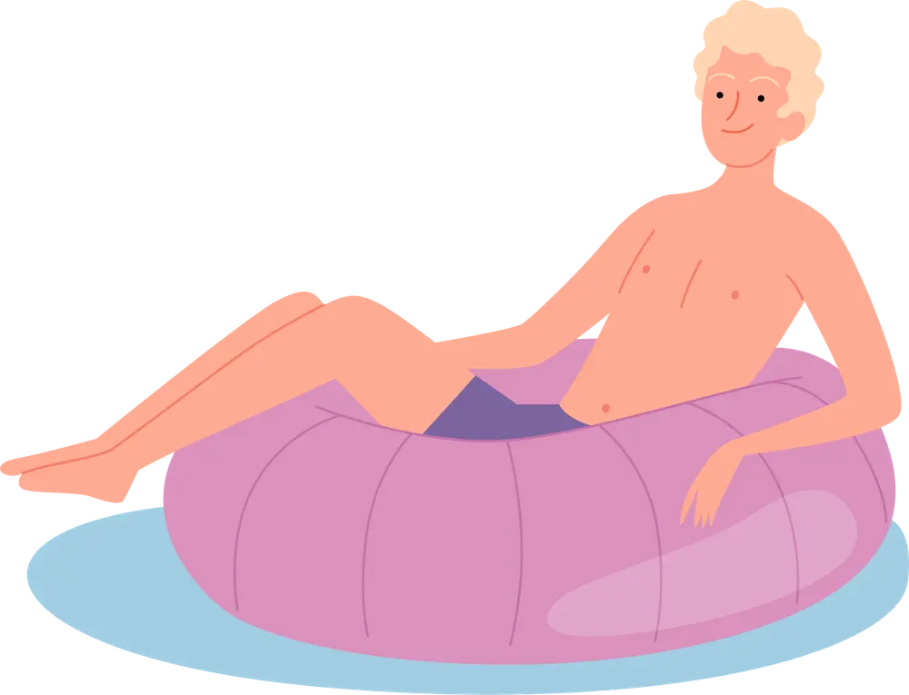man-is-floating-on-swimming-ring