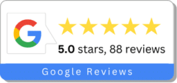 google 5 star review icon