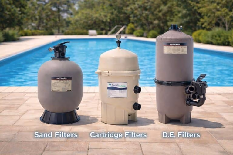 Sand, Cartridge, and DE Filters: Pros and Cons