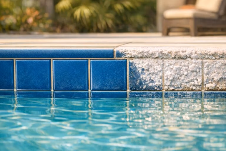 Why Your Pool Tiles Are Turning White in South Florida